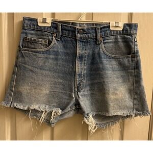 Vintage Levis 505 XX Denim Jean Cutoff Shorts Men 34 USA 1970s/80s